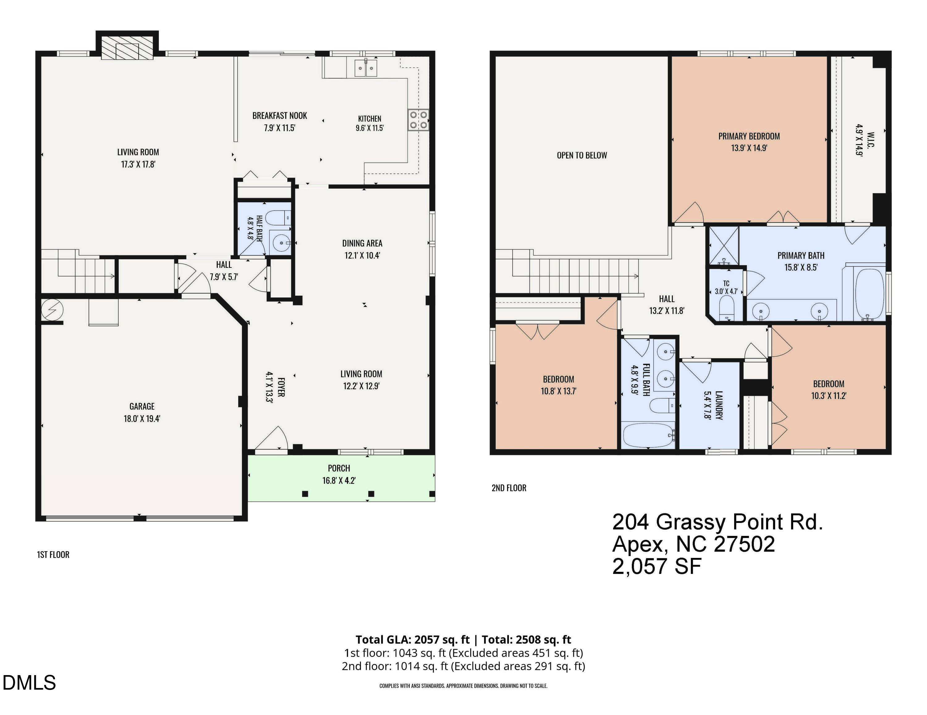 204 Grassy Point Road Apex, NC 27502 - Photo 28 of 28 Floor Plan JPEG