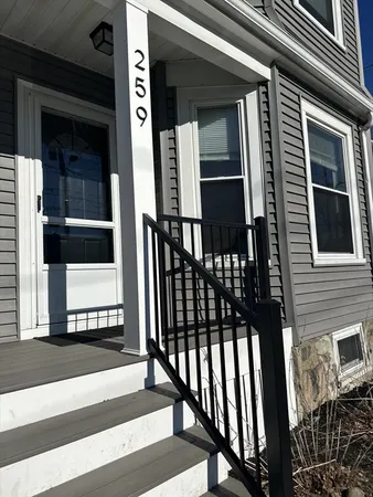 a view of a house with a porch