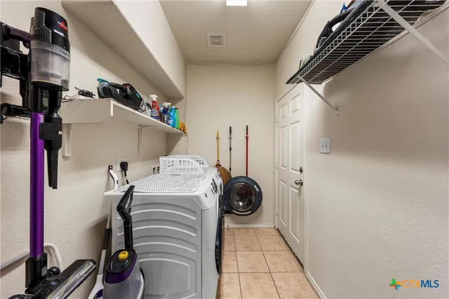 a view of storage and utility room