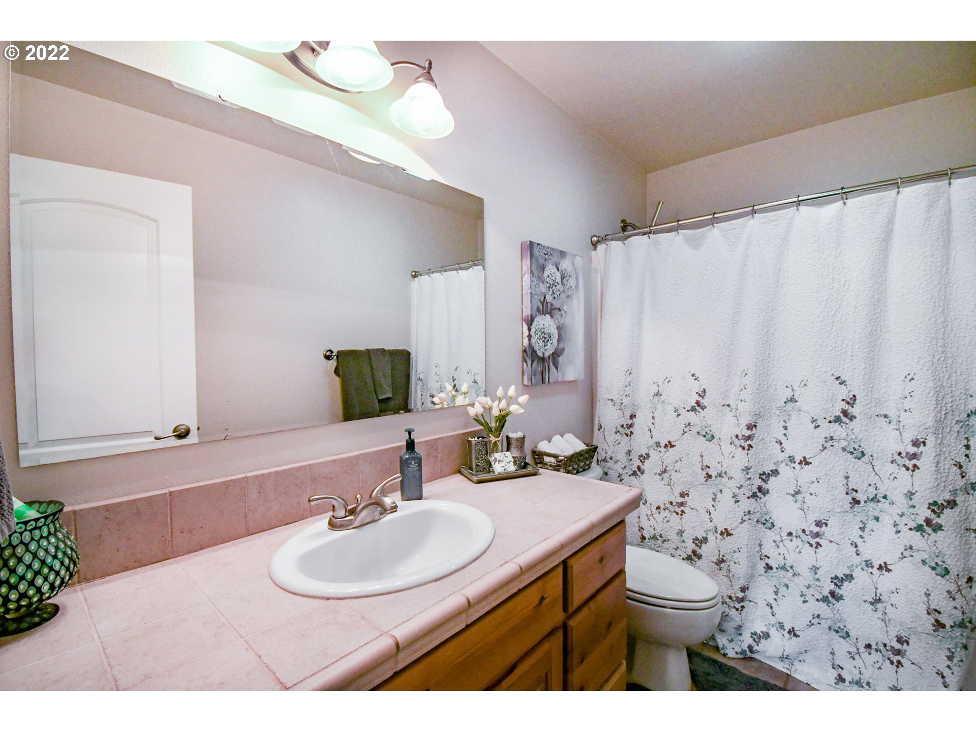 901 T Street Springfield, OR 97477 - Photo 19 of 29 a bathroom with a sink toilet and mirror