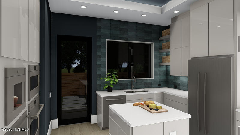 521 Airlie Road, Unit PINE RIDGE PLAN Wilmington, NC 28403 - Photo 19 of 33 Pine Ridge Back Kitchen