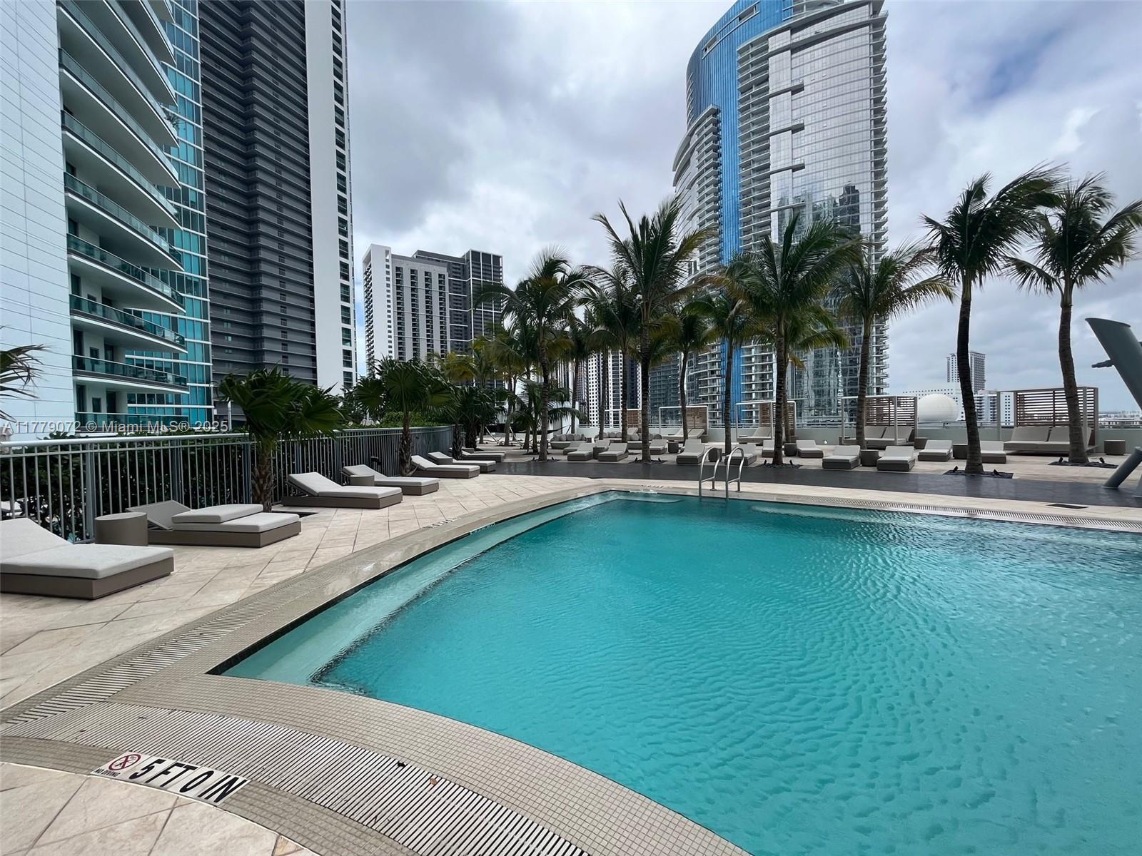900 Biscayne Boulevard, Unit 4312 Miami, FL 33132 - Photo 24 of 36 a view of swimming pool with outdoor seating
