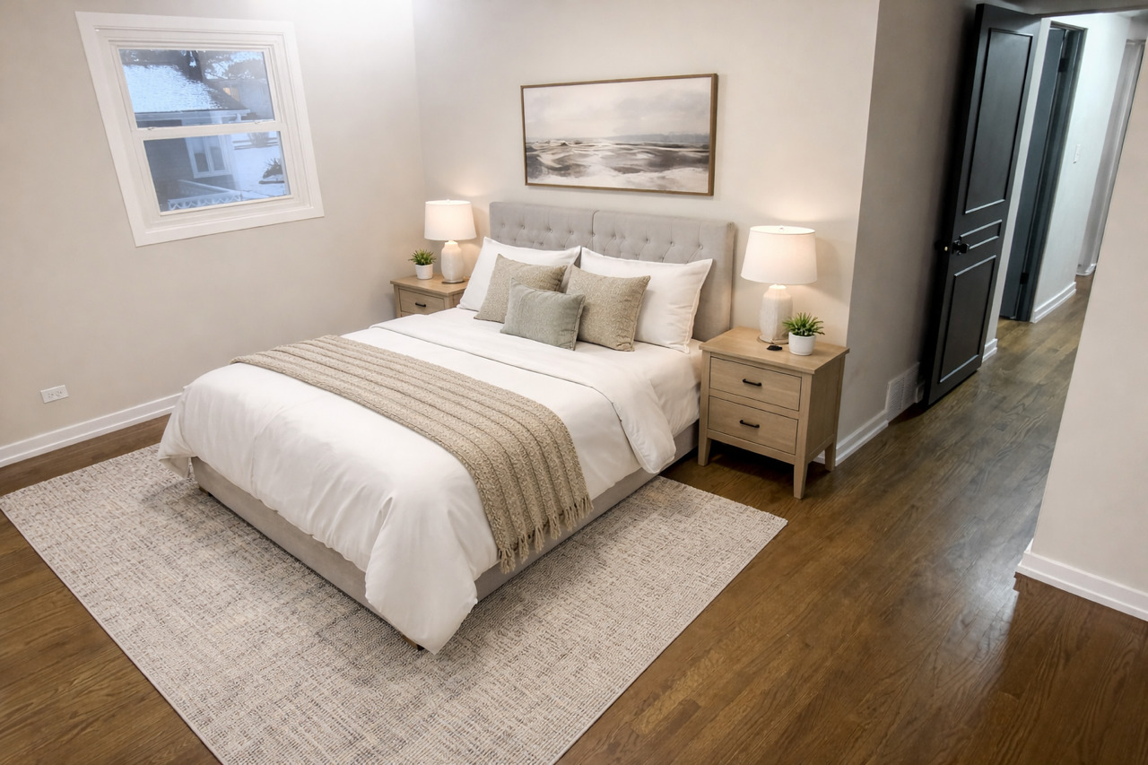 126 Rosedale Court Bloomingdale, IL 60108 - Photo 20 of 26 a large white bed in a white room