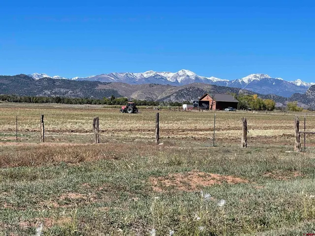 a view of an outdoor space and mountain view