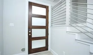 a view of front door