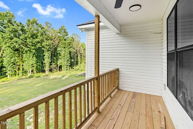 a view of a lake from a yard