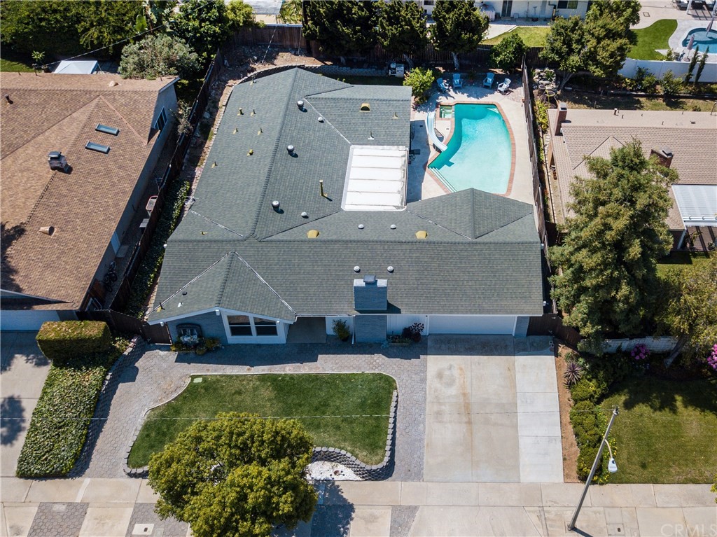 1408 Las Lomas Drive Brea, CA 92821 - Photo 45 of 47 an aerial view of a house with a yard
