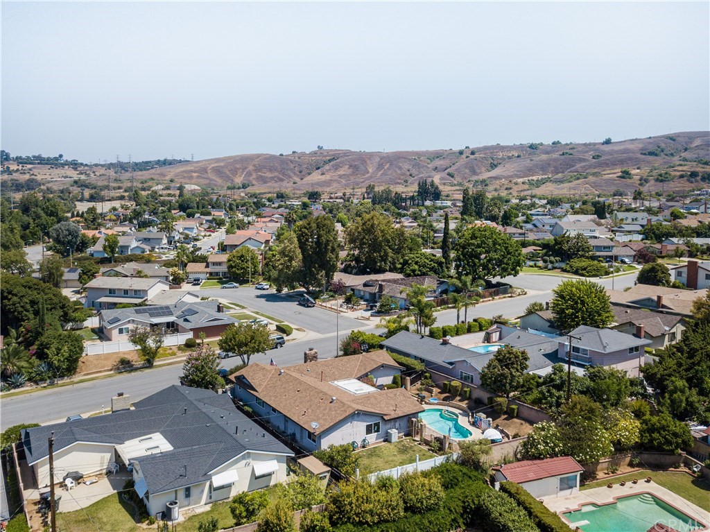 1408 Las Lomas Drive Brea, CA 92821 - Photo 46 of 47 an aerial view of residential houses with outdoor space
