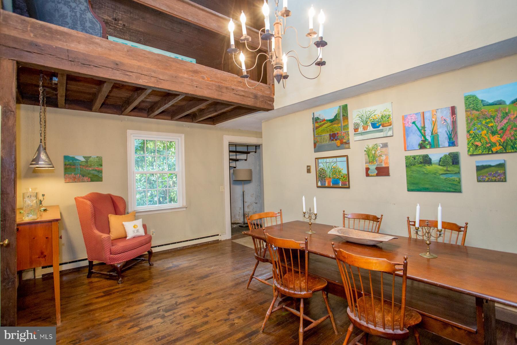 5131 Toll Gate Road Pipersville, PA 18947 - Photo 20 of 53 Sitting area & spiral staircase location