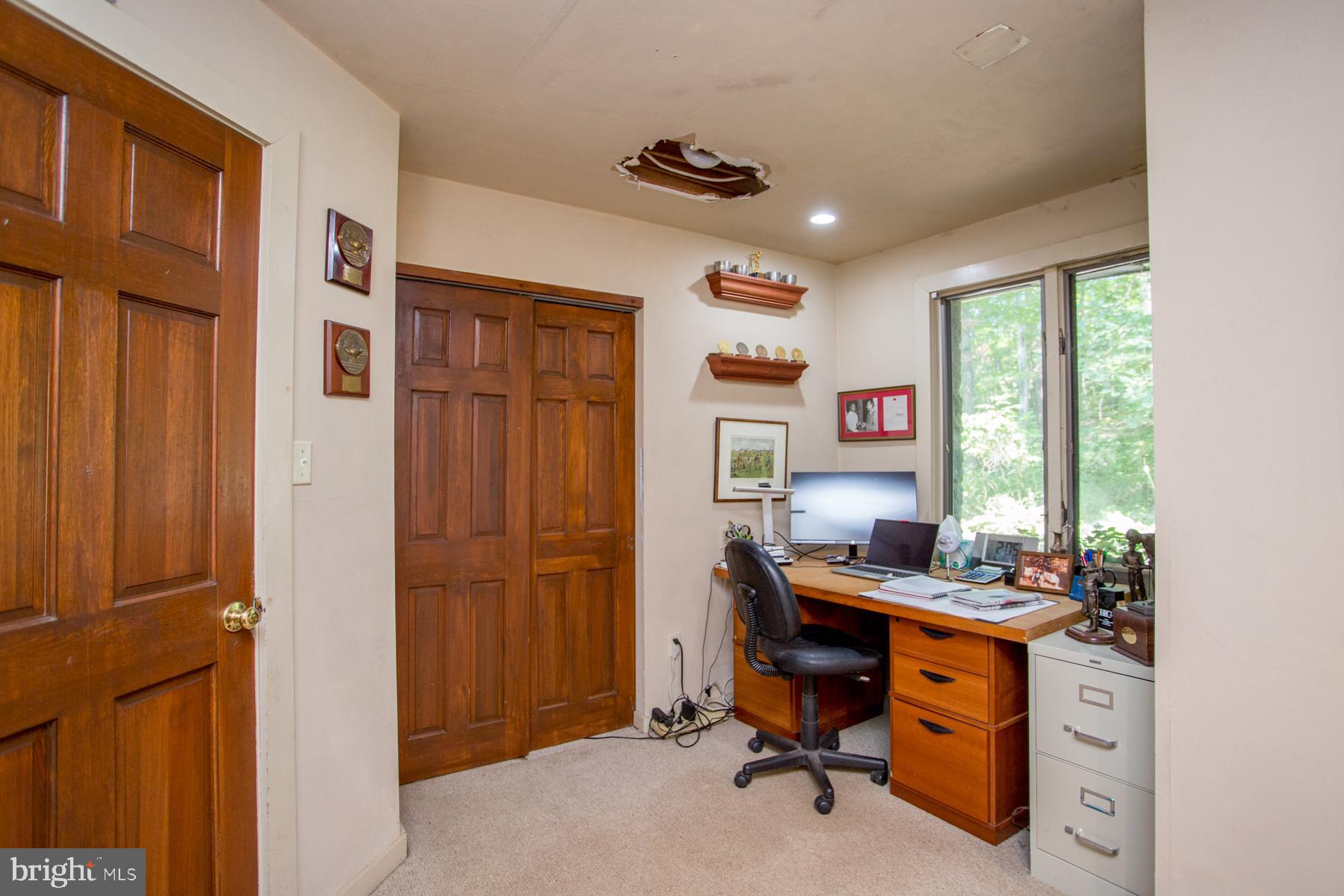 5131 Toll Gate Road Pipersville, PA 18947 - Photo 34 of 53 Office w/closet & damaged ceiling
