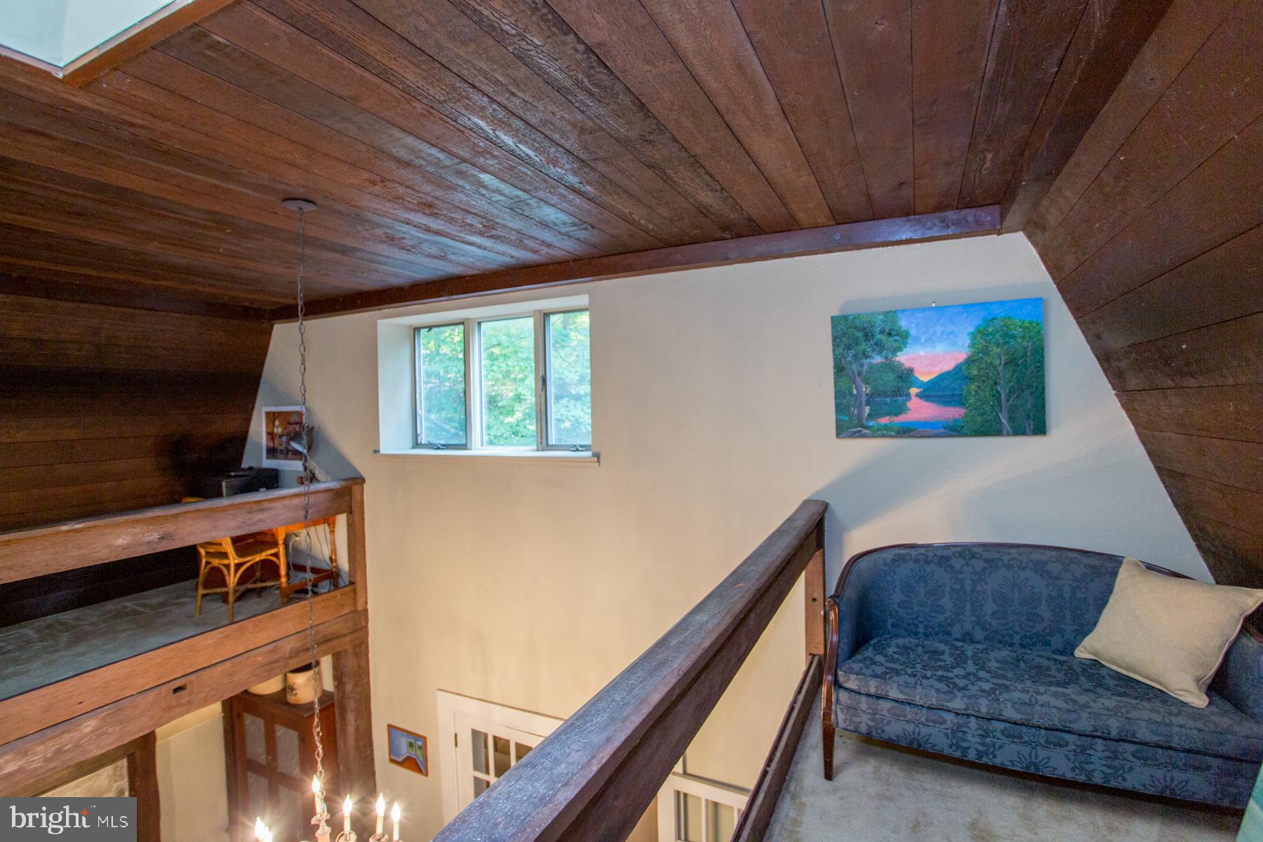 5131 Toll Gate Road Pipersville, PA 18947 - Photo 42 of 53 View of lofts w/hand hewn wood ceiling & walls