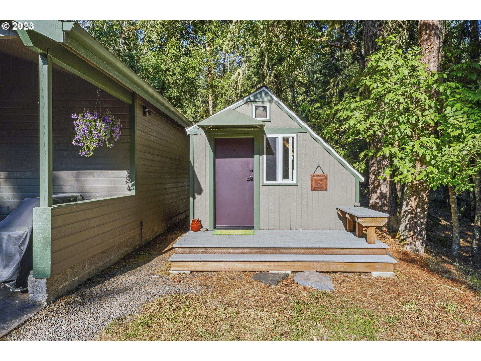 31861 Owl Road Eugene, OR 97405 - Photo 35 of 38 a aerial view of a house with a yard