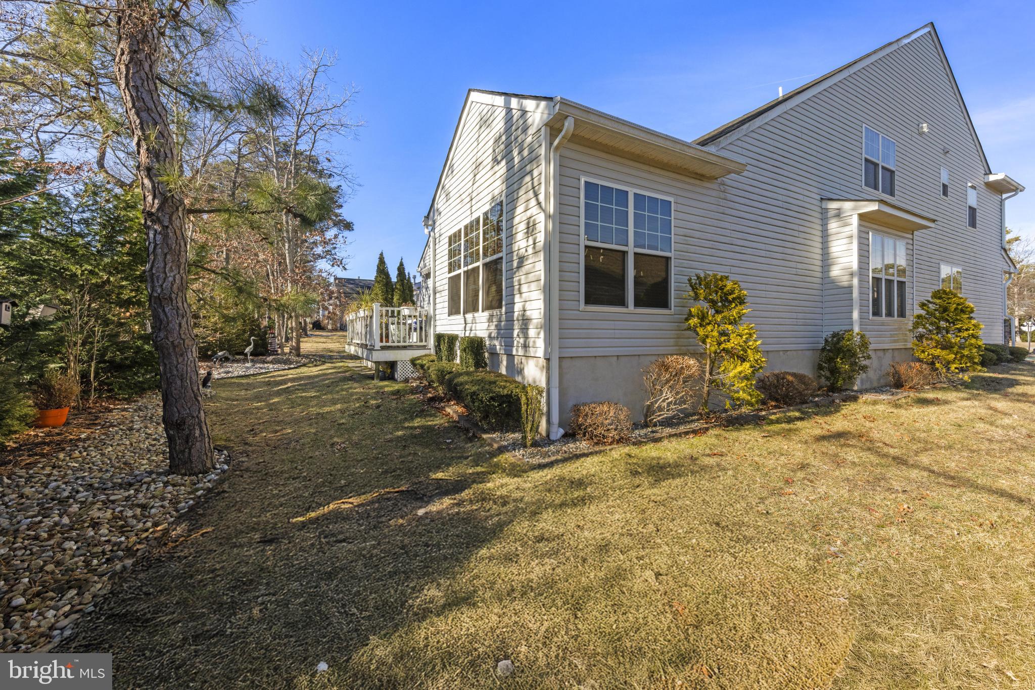 56 Hamble Road Little Egg Harbor, NJ 08087 - Photo 34 of 40 Long View Back of Home Surrounded w Mature Plants