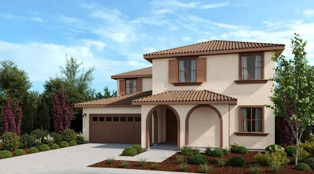 a front view of a house