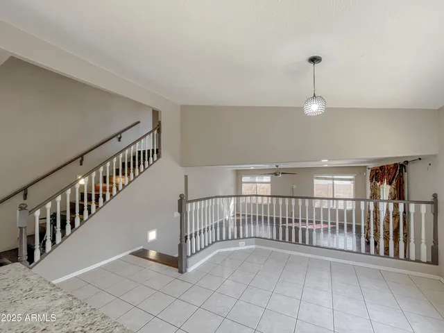 a view of a hallway with entryway