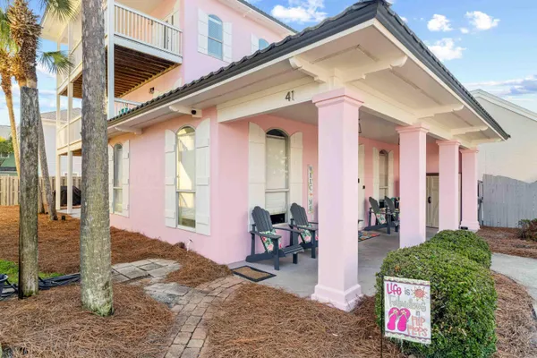 a front view of a house