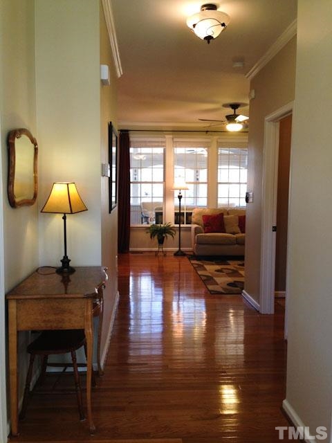 1806 Patterson Grove Road Apex, NC 27502 - Photo 3 of 25 Your first view of this beautifully painted and decorated home. Notice the gleaming hardwoods in this photo which extend throughout the first floor.