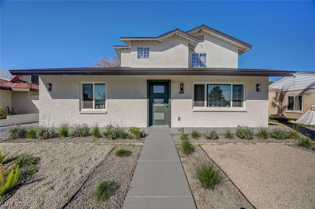 732 8th Street Boulder City, NV 89005 - Photo 3 of 15 View of front of house featuring a porch and stucco siding