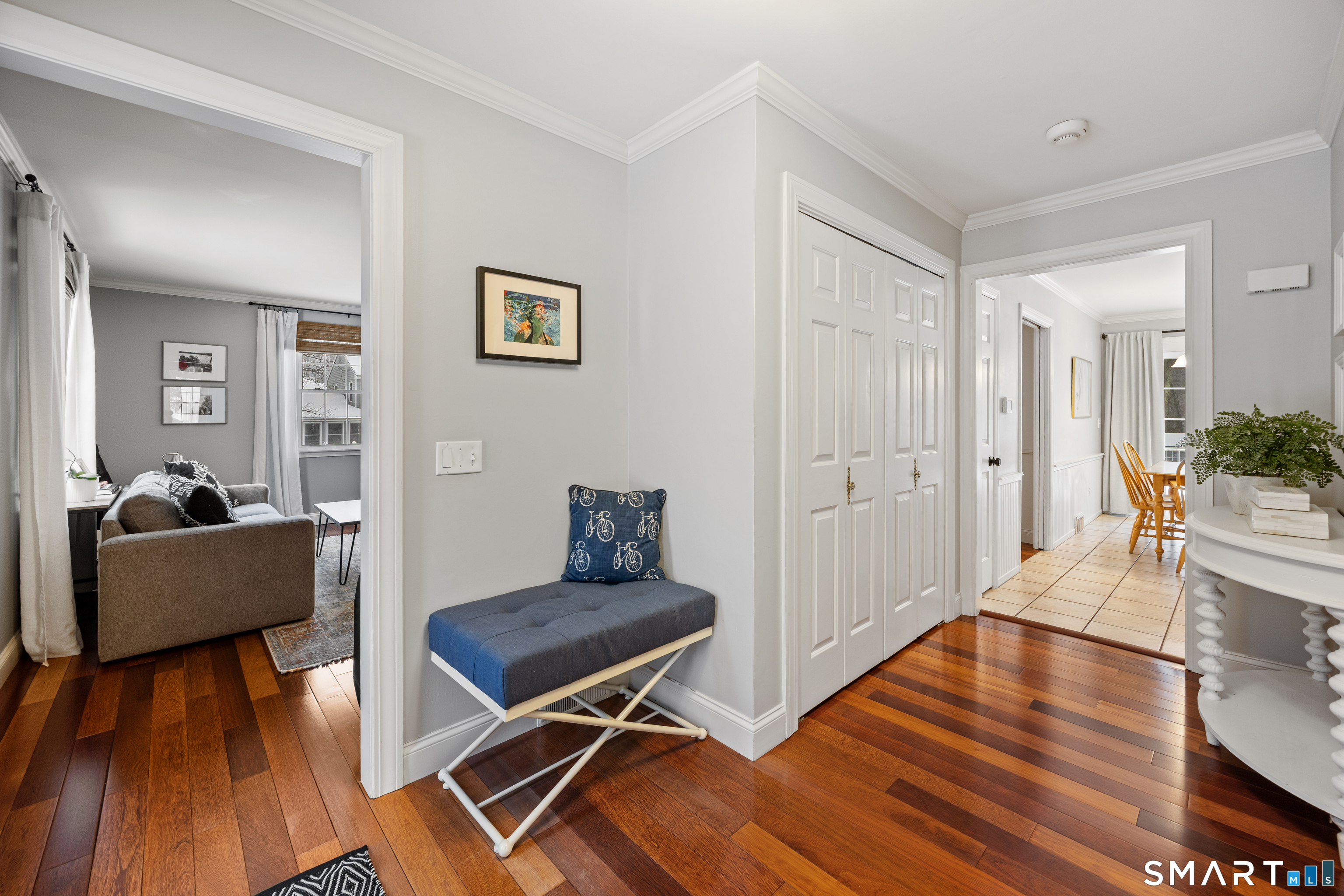 5 Crosswood Road Farmington, CT 06032 - Photo 16 of 40 a living room with furniture and a wooden floor