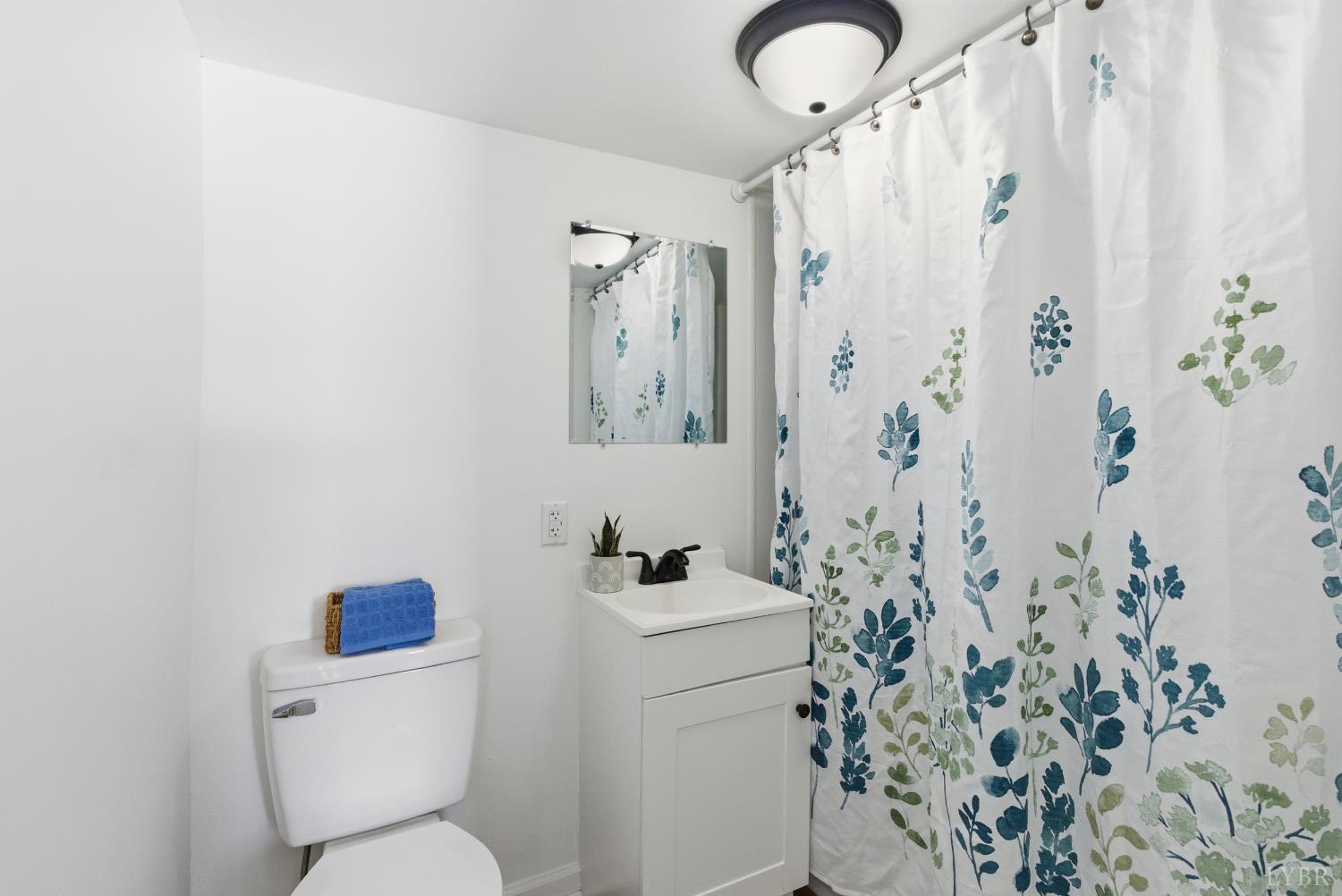 1015 7th Street Altavista, VA 24517 - Photo 22 of 31 a bathroom with a toilet sink and shower curtain