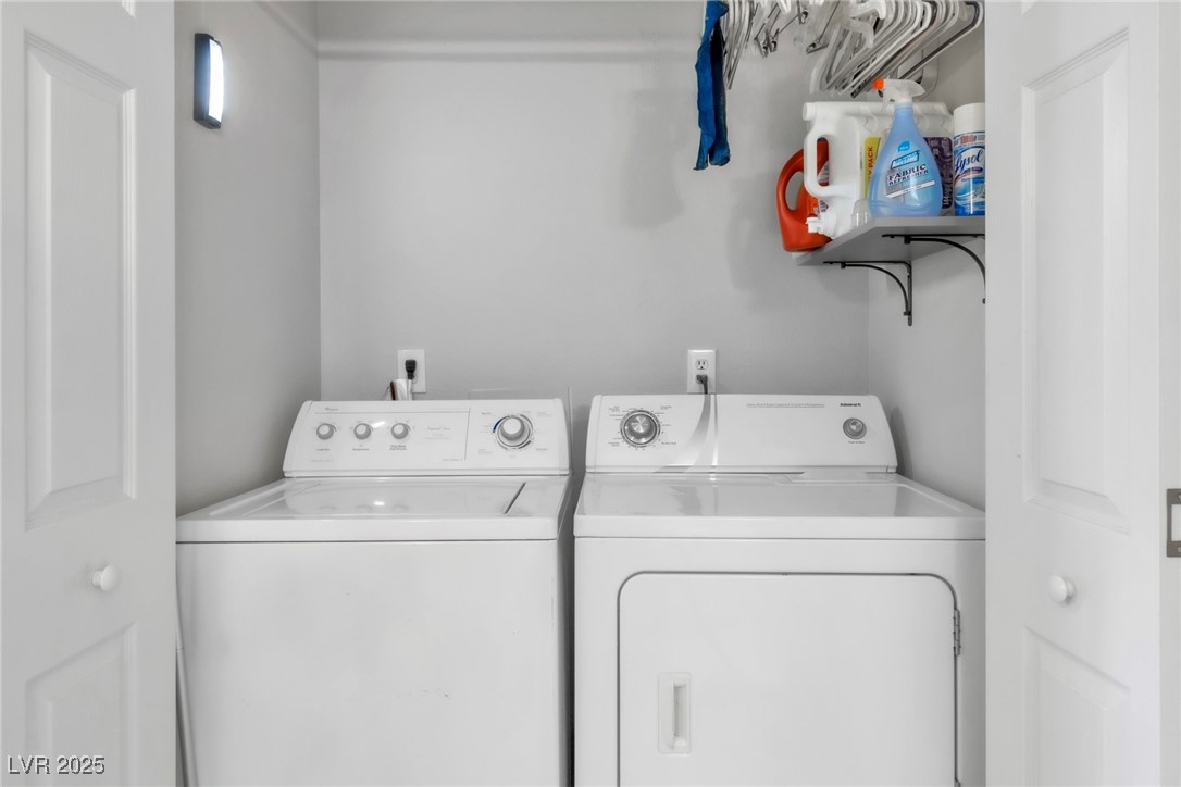2995 East Sunset Road, Unit 235 Las Vegas, NV 89120 - Photo 21 of 24 Washroom featuring washer and dryer