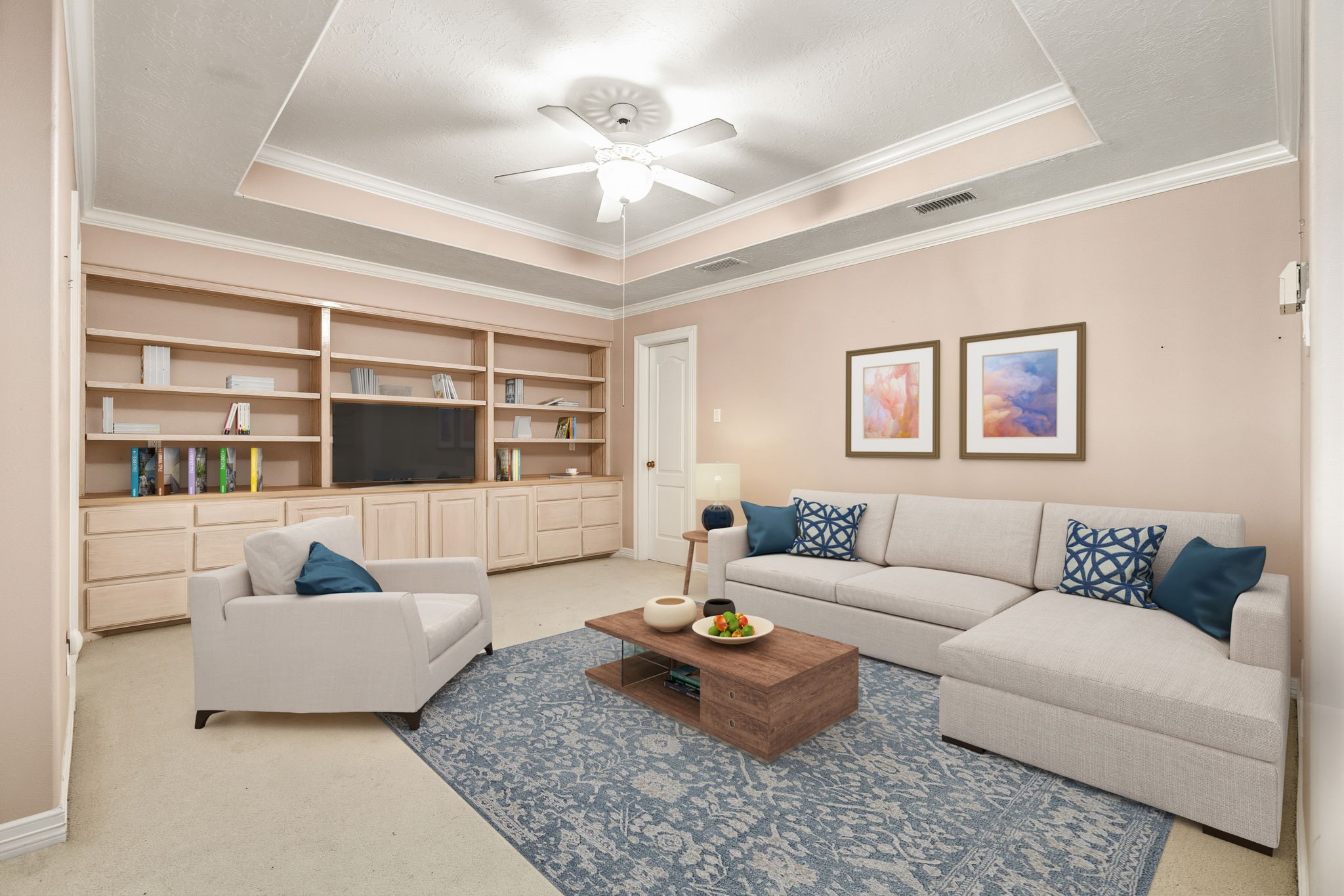 106 Cove Point Montgomery, TX 77356 - Photo 20 of 48 a living room with furniture and a large window