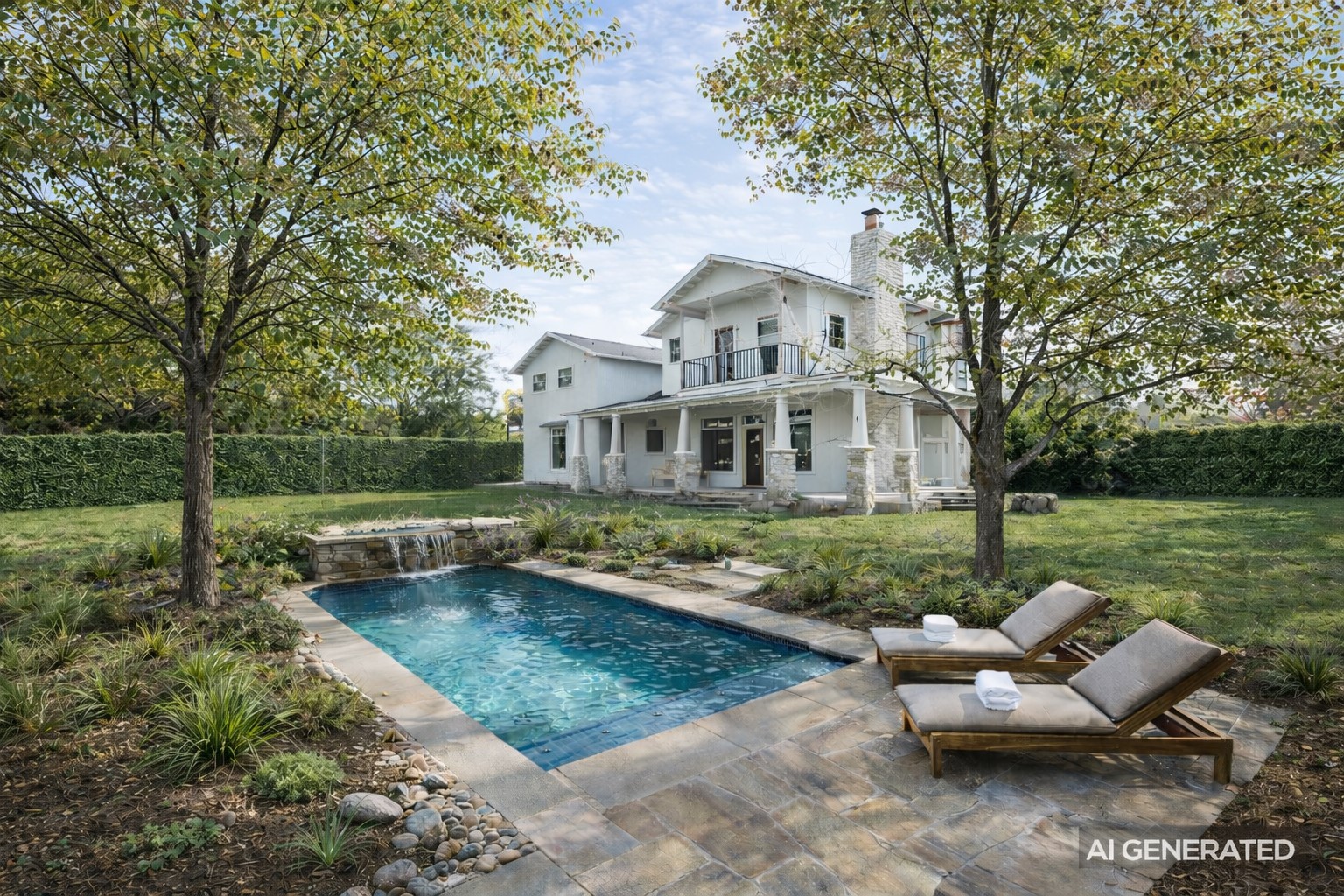 2203 Lindell Avenue Austin, TX 78704 - Photo 34 of 39 Back of property with a patio area, a balcony, and a chimney