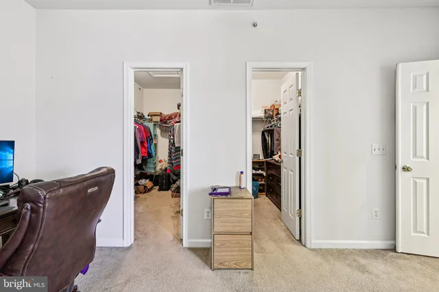 a view of a livingroom with storage & utility