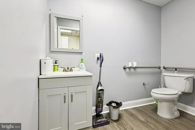 a bathroom with a sink and a toilet