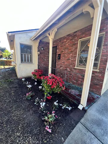 a front view of a house