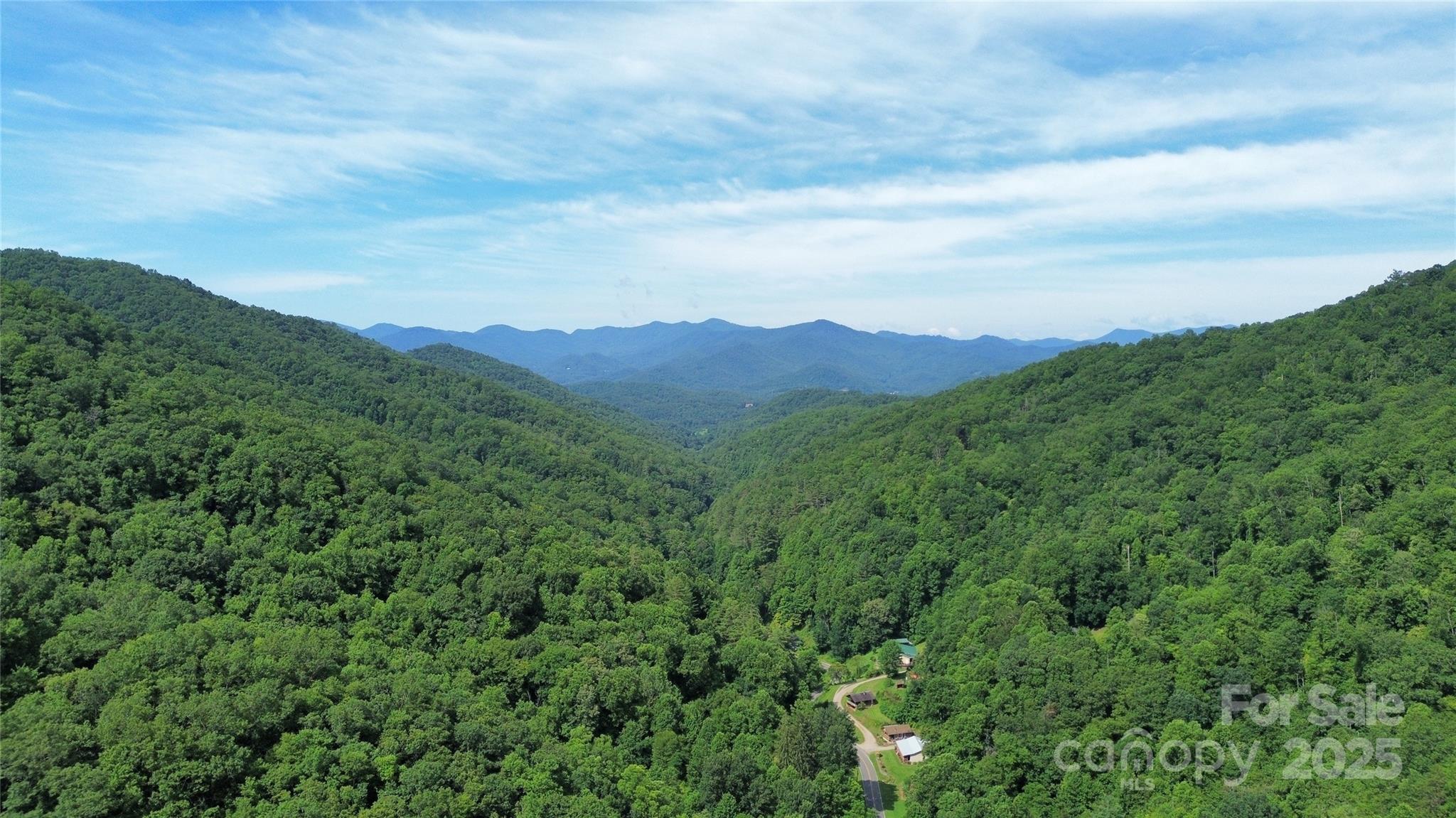 3 Falling Waters Road Cullowhee, NC 28723 - Photo 2 of 4 a view of a mountain in the distance in a field