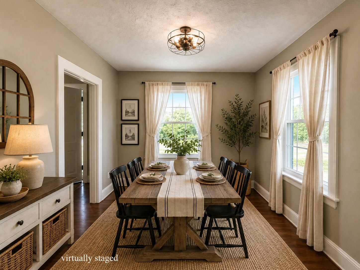 2901 Riverside Drive Bassett, VA 24055 - Photo 17 of 48 2901 Riverside dining room virtually sta