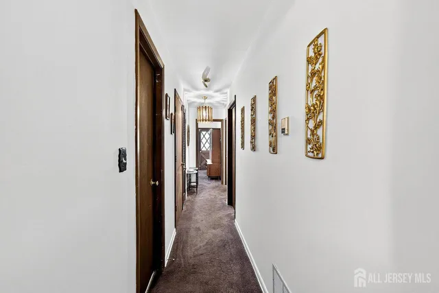 a view of a hallway with interior of the house