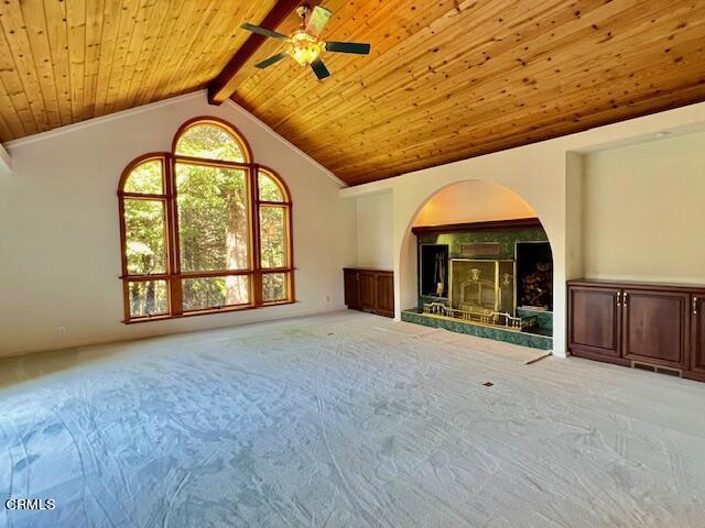 33370 Little Valley Road Fort Bragg, CA 95437 - Photo 17 of 70 a view of an empty room with a fireplace and a window