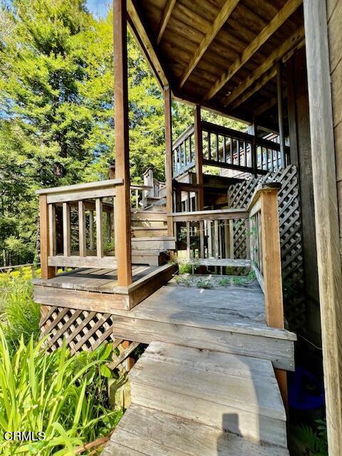 33370 Little Valley Road Fort Bragg, CA 95437 - Photo 55 of 70 Stairs to Living & Sunroom.
