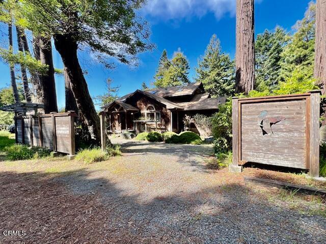 33370 Little Valley Road Fort Bragg, CA 95437 - Photo 61 of 70 front view of a house with a street