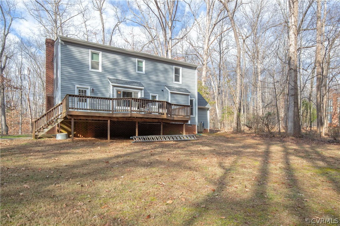 3135 Moyer Road Powhatan, VA 23139 - Photo 18 of 19 The home offers a large deck with plenty of room t
