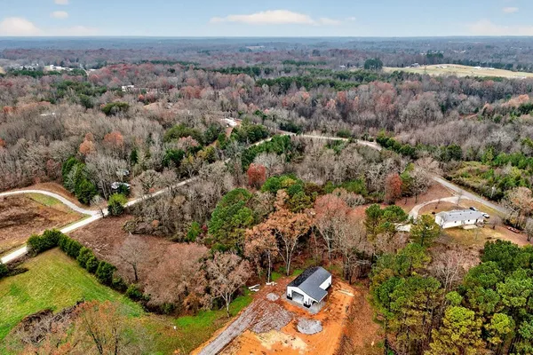 an aerial view of house with outdoor space