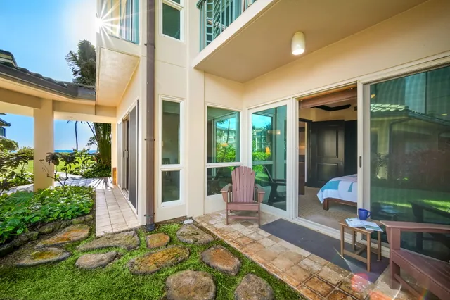 a house view with a outdoor space