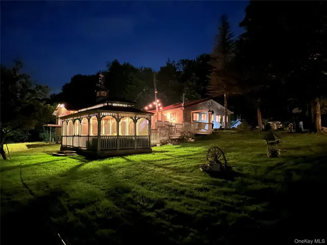 a house view with a garden space