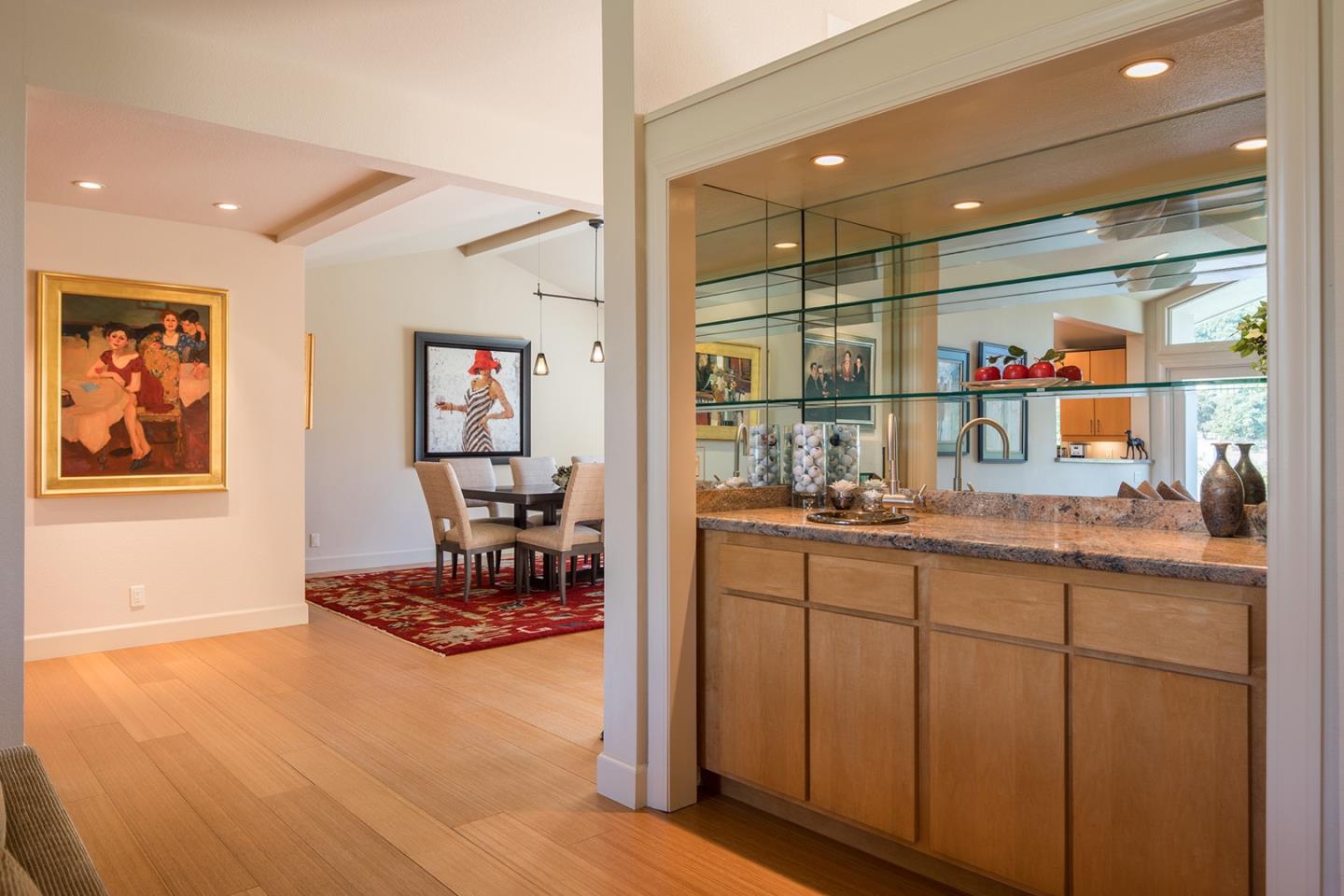 9975 Holt Road Carmel, CA 93923 - Photo 8 of 10 a kitchen with stainless steel appliances granite countertop a sink and cabinets