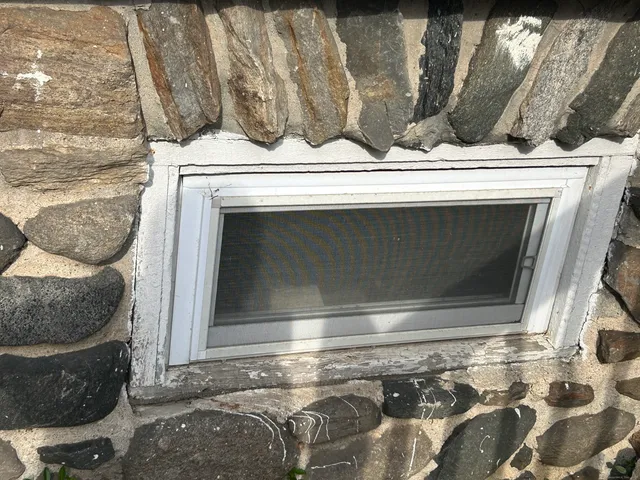 a close view of a fireplace