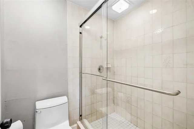 a view of backyard with palm trees