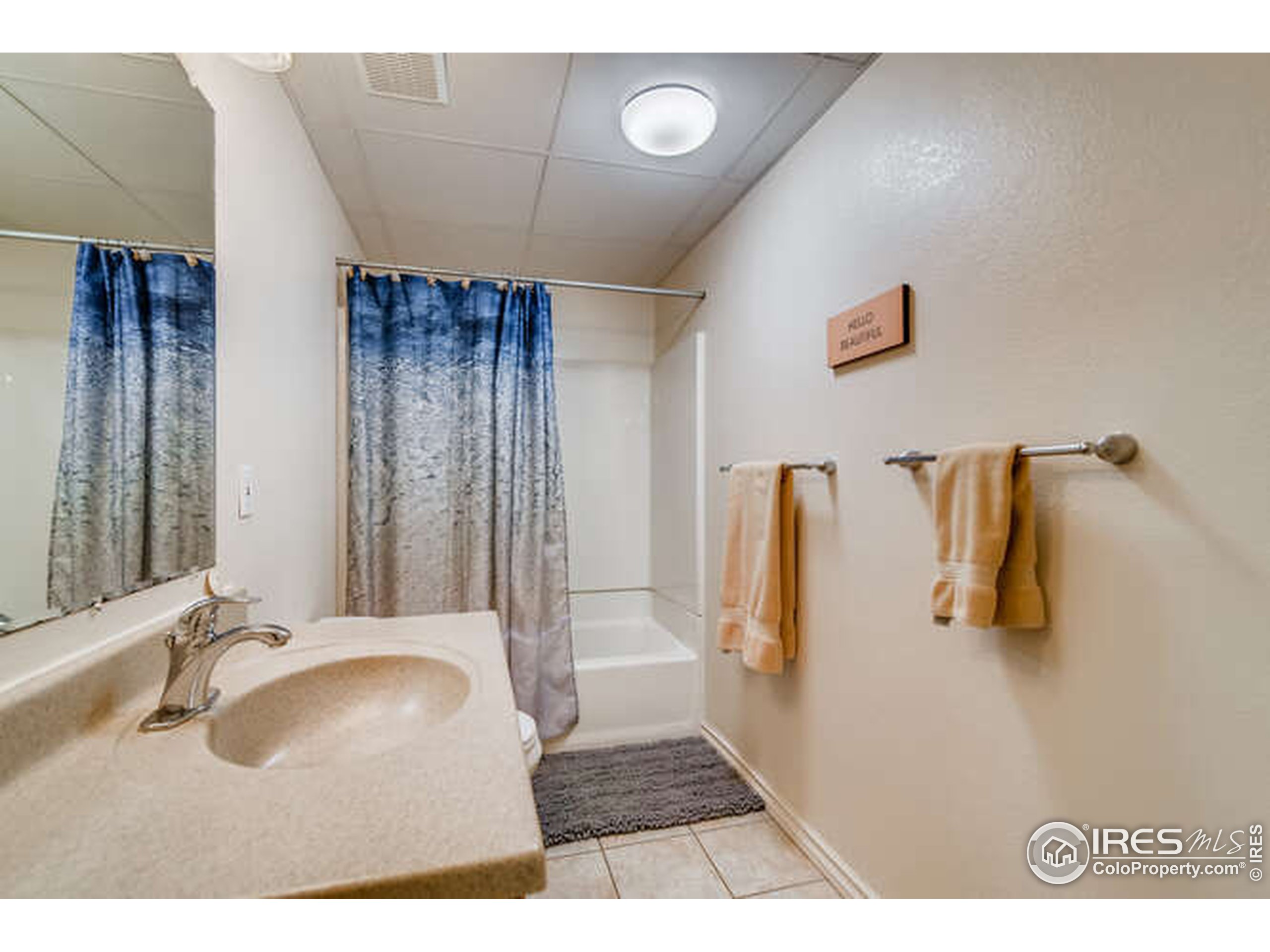 206 Victoria Street Berthoud, CO 80513 - Photo 24 of 29 a bathroom with a sink and a mirror