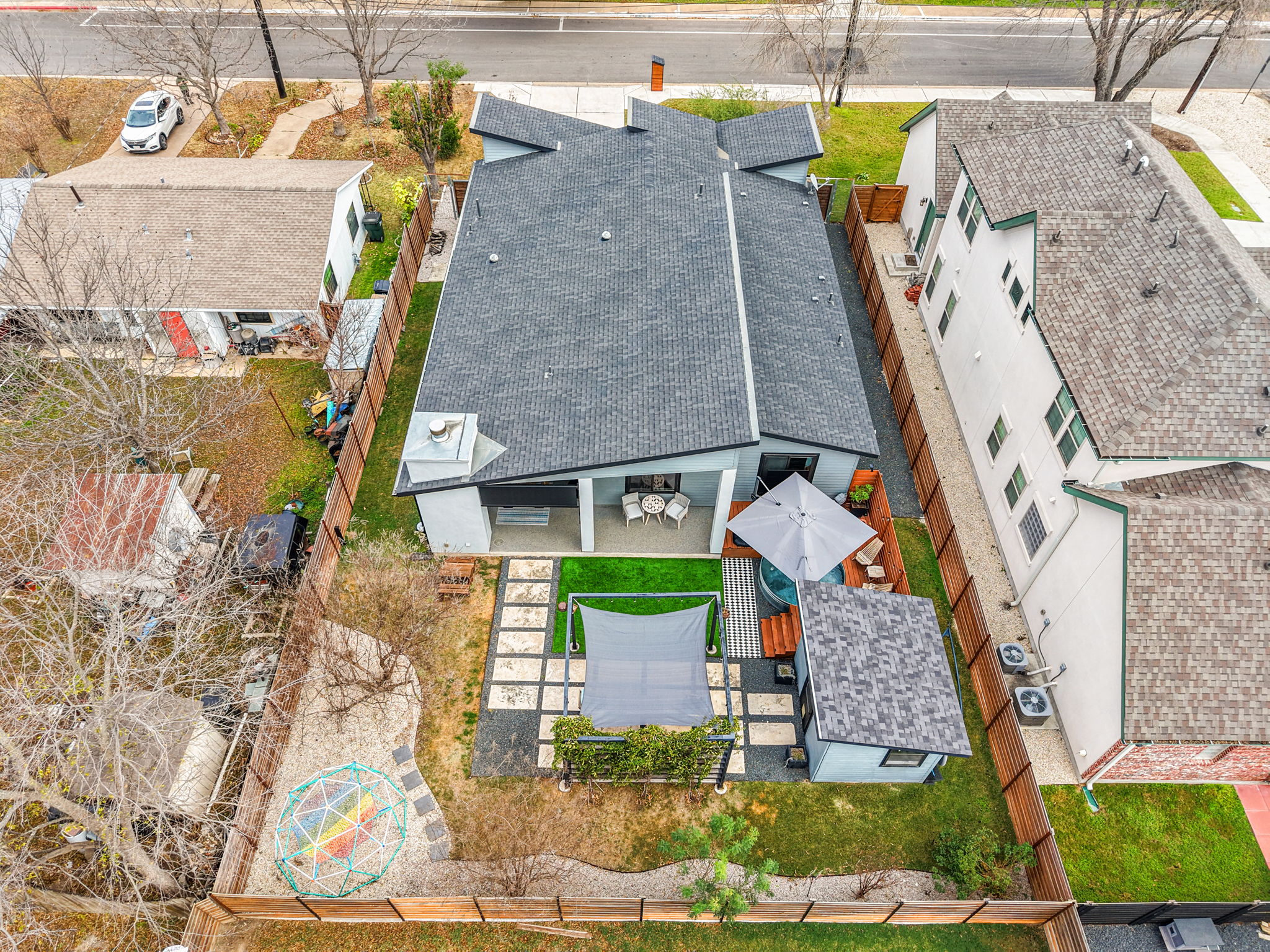 408 Martin Luther King Jr Street Georgetown, TX 78626 - Photo 29 of 35 a aerial view of a house with a yard