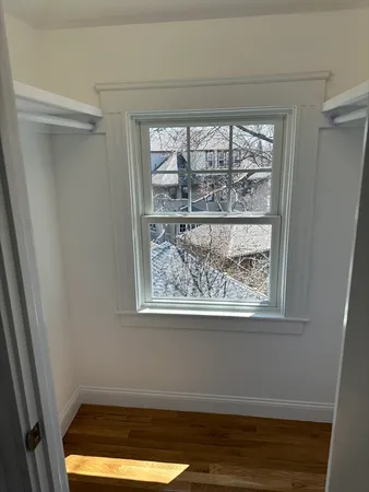 a view of small space with window