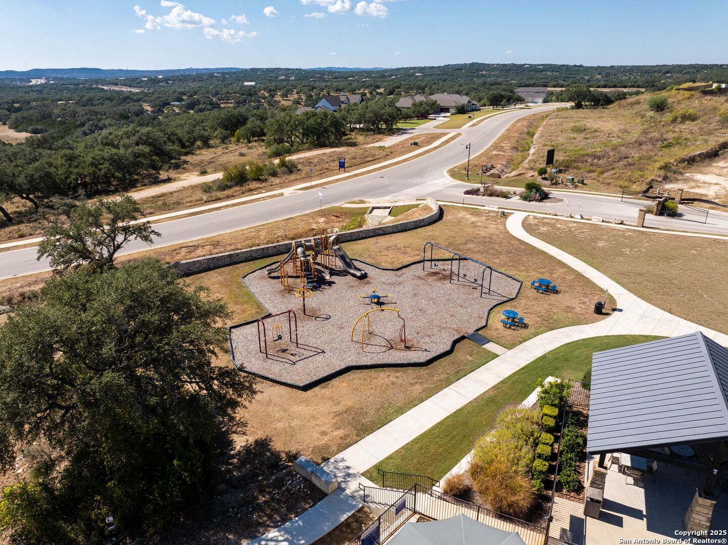 30622 Horseshoe Path Bulverde, TX 78163 - Photo 38 of 44 a view of a terrace with a outdoor space