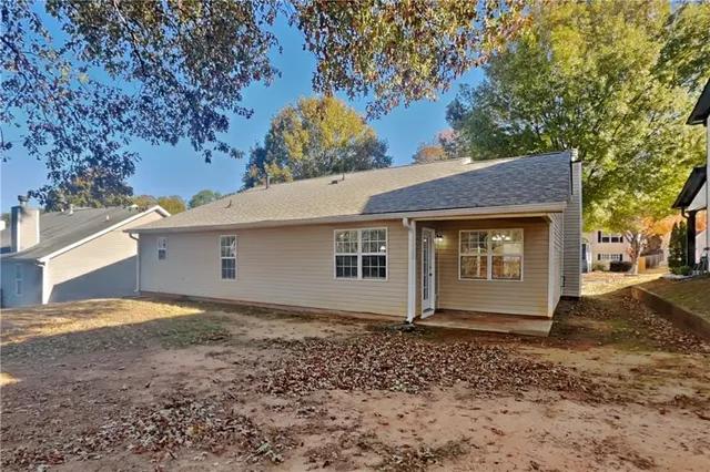 a house with a outdoor space