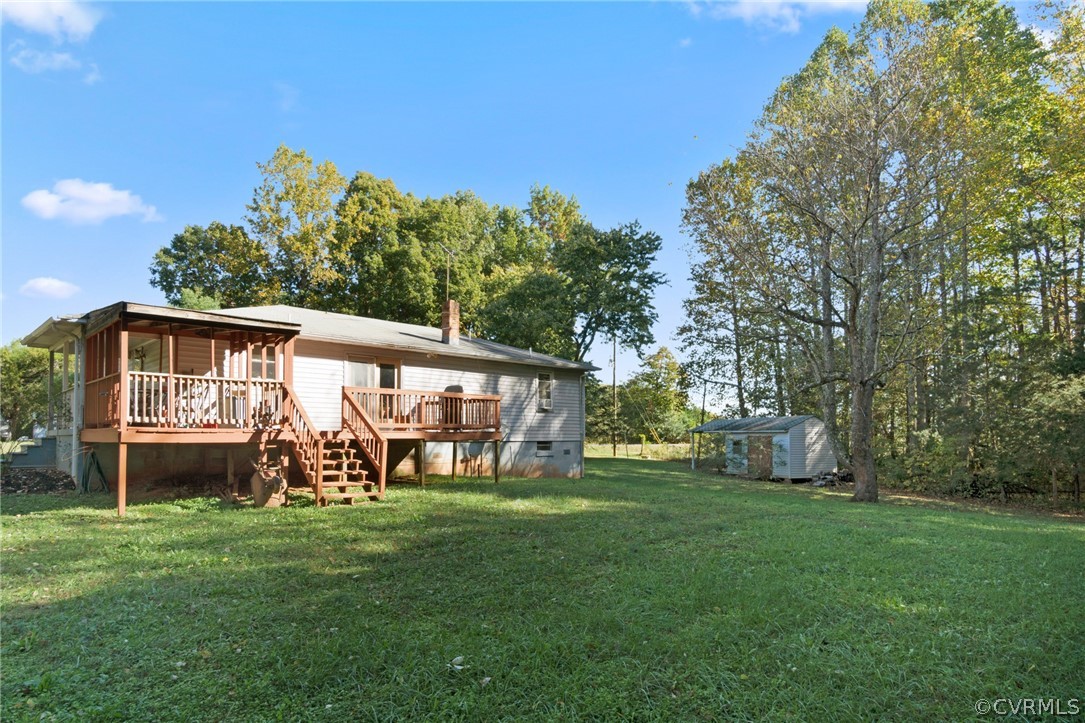 268 Old Sheppards Road Farmville, VA 23901 - Photo 23 of 37 a view of a yard with a slide