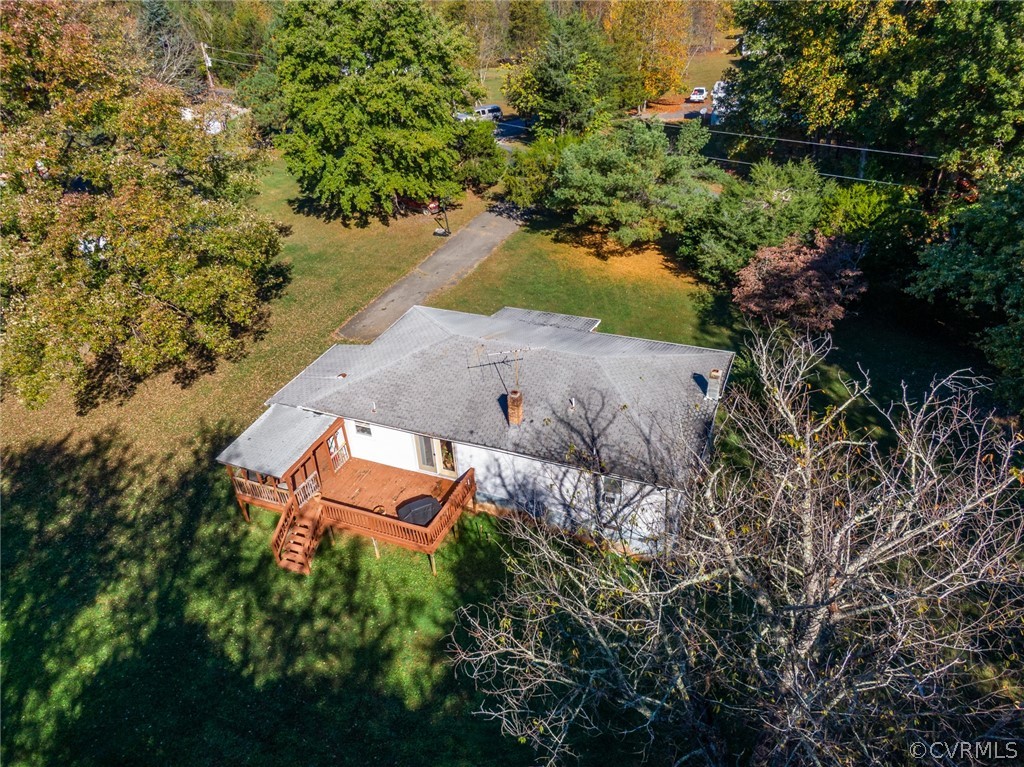 268 Old Sheppards Road Farmville, VA 23901 - Photo 33 of 37 an aerial view of a house with a yard lake lake and trees all around